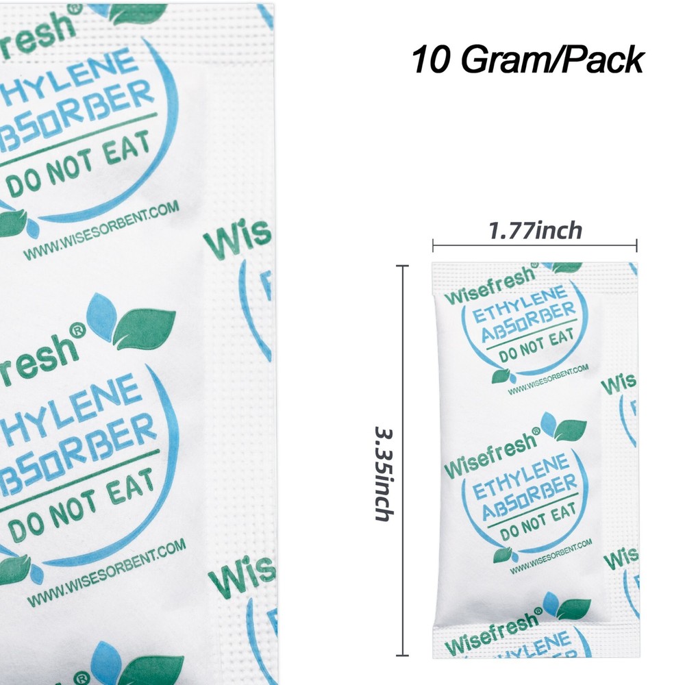 10 Gram Ethylene Gas Absorber Packets, Vegetable & Fruit Fresh Produce Protector