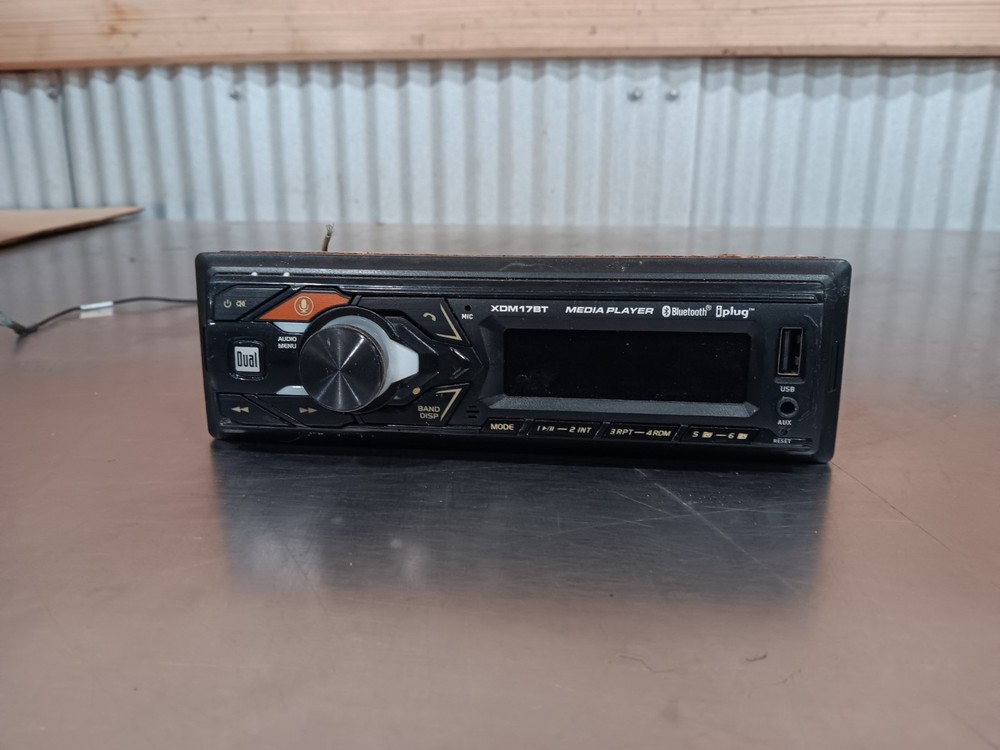 Dual Electronics XDM17BT Single DIN Car Stereo USB & Aux Input Bluetooth AM/FM