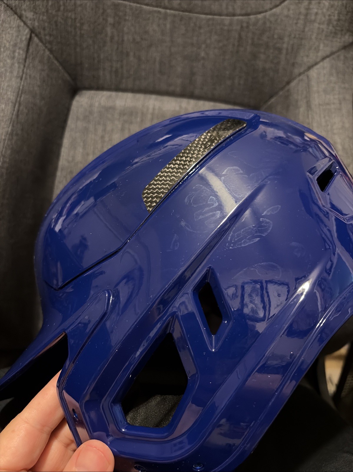 Rare Chicago Cubs New Batting Helmet XL LG Mach Carbon Impax 2022-23