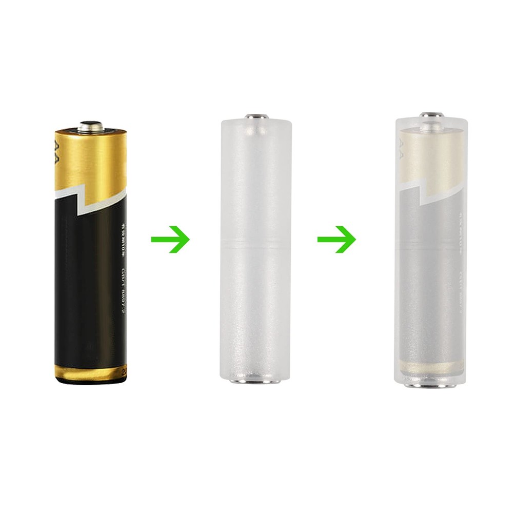 AEDIKO 10pcs AAA to AA Converter Battery AA,
