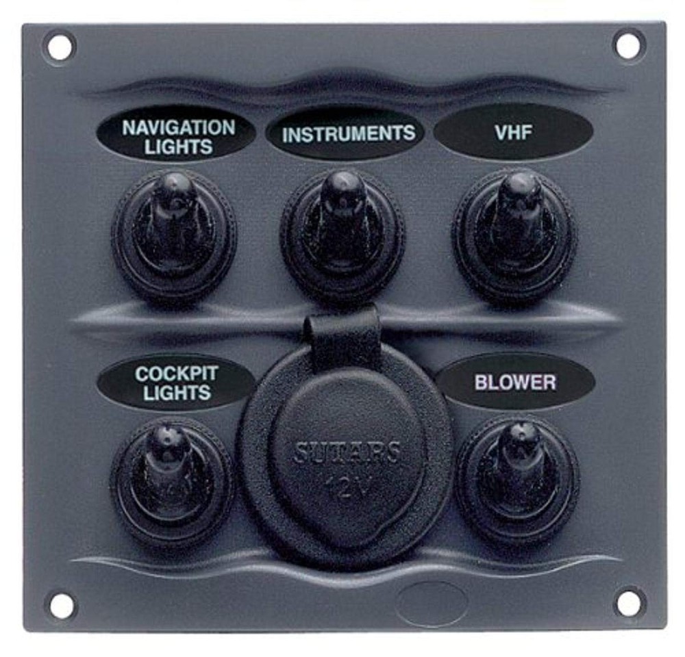 BEP 900-5WPS Marinco Waterproof Switch Panel