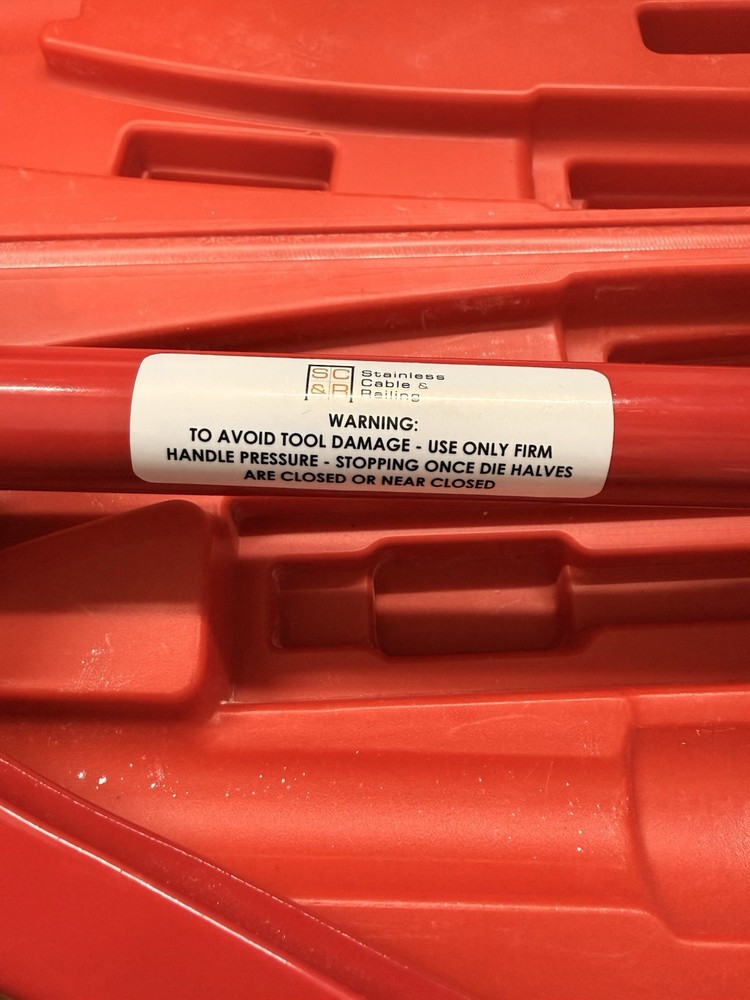 Stainless Cable & Railing Cable Crimper 3/16 Die