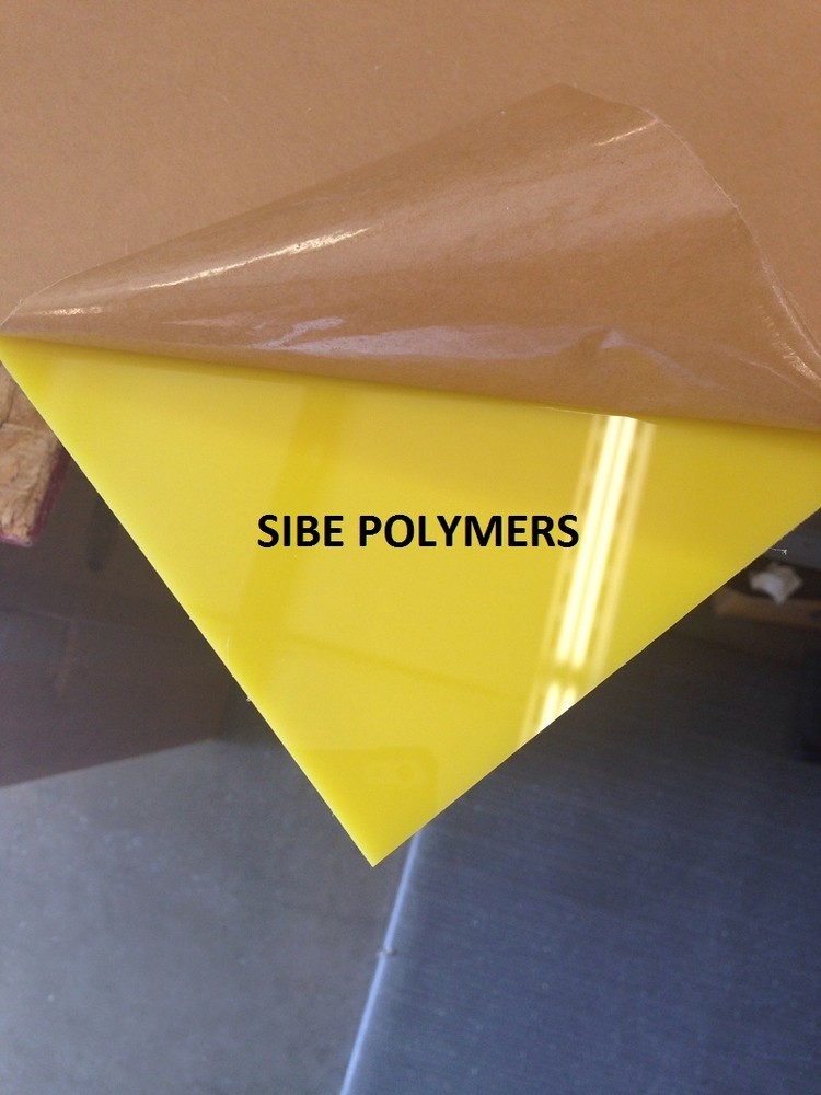 TRANSLUCENT YELLOW ACRYLIC PLEXIGLASS 1/8" X 8" X 12" PLASTIC SHEET