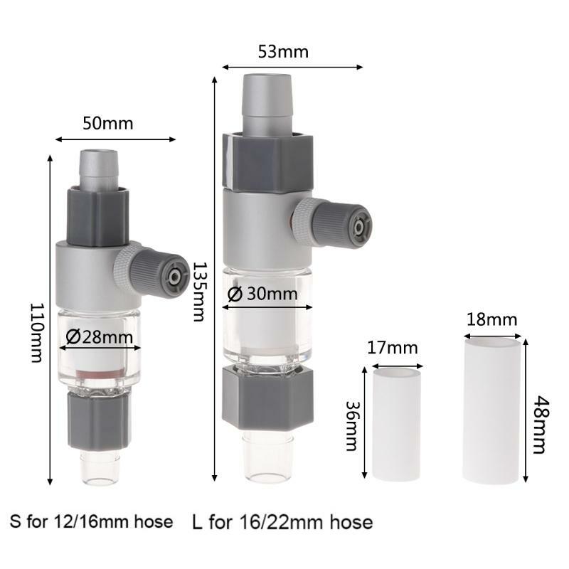 QANVEE Inline CO2 Atomizer Diffuser Aquarium Planted Tanks Aquascape