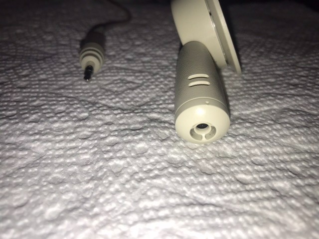 Vintage Compact Computer Microphone W/ Stand 3.5mm plug tested / working