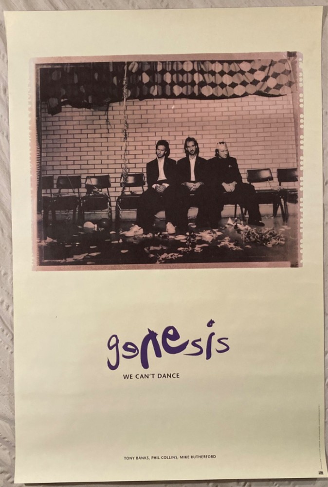 Genesis 1991 Matte Promo Poster We Can’t Dance Y