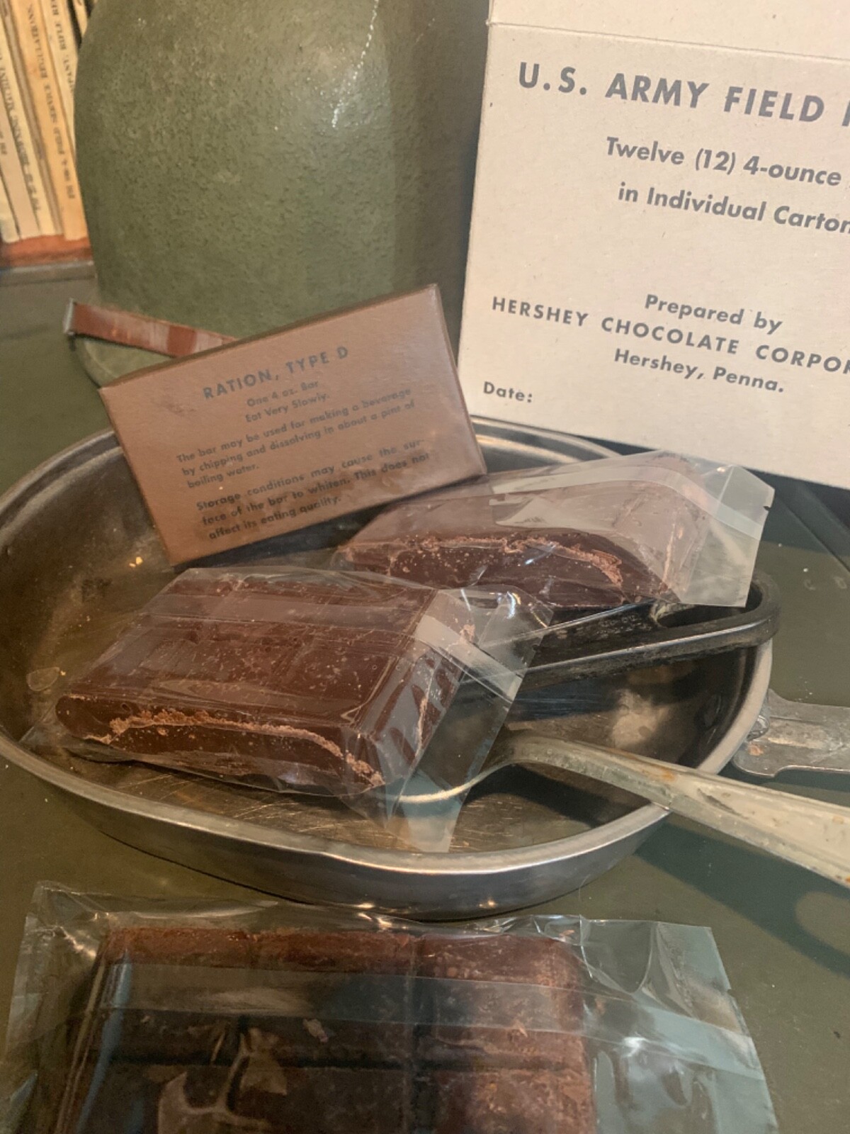 Edible WWII D Ration Bar - Museum Quality Reproduction Chocolate