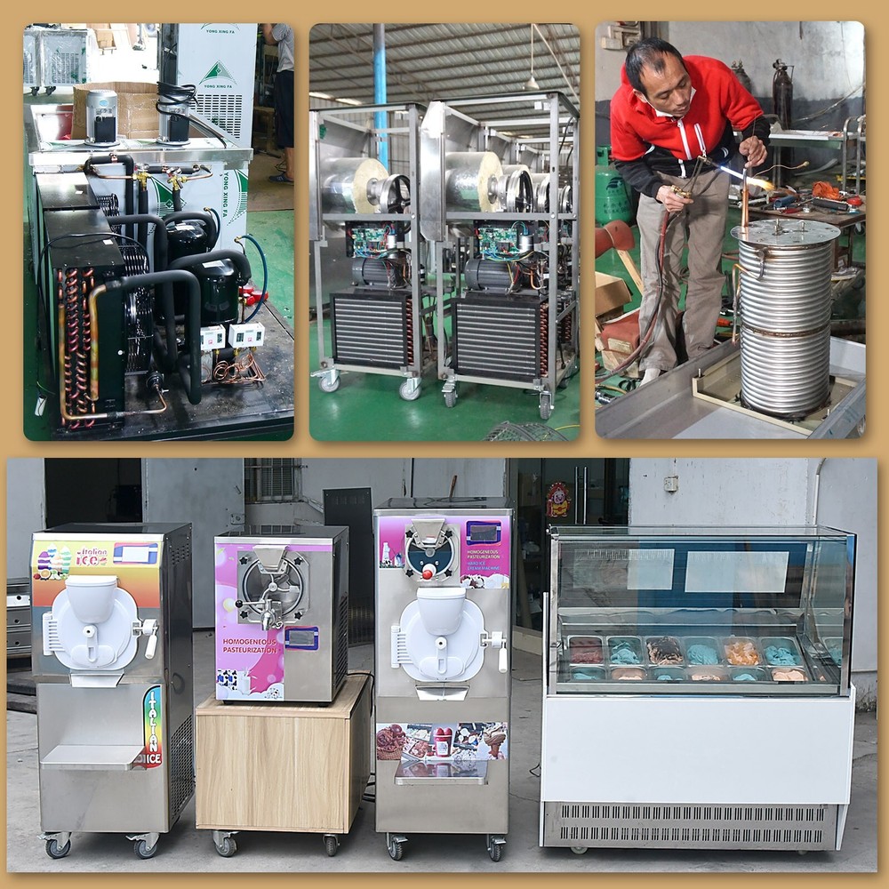 Kolice Commercial Gelato Hard Ice Cream Machine with Pasteurizer Function