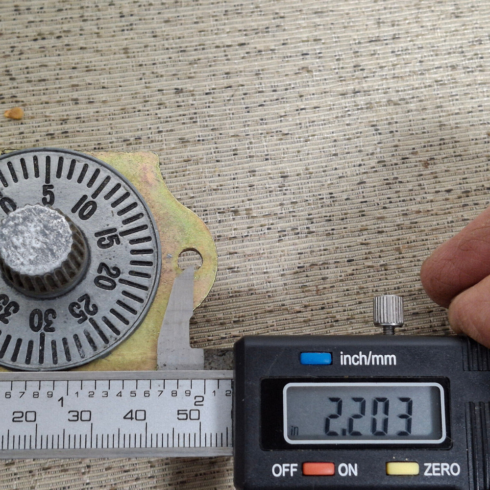 Bommer 672-01 3 Digit Combination Dial Mailbox Lock Spring Bolt