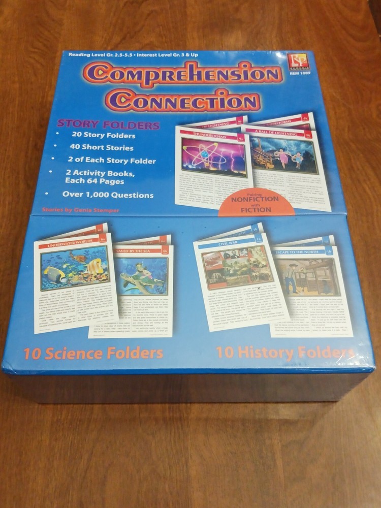 Comprehension Connection Science & History Learning Activity Story Folders