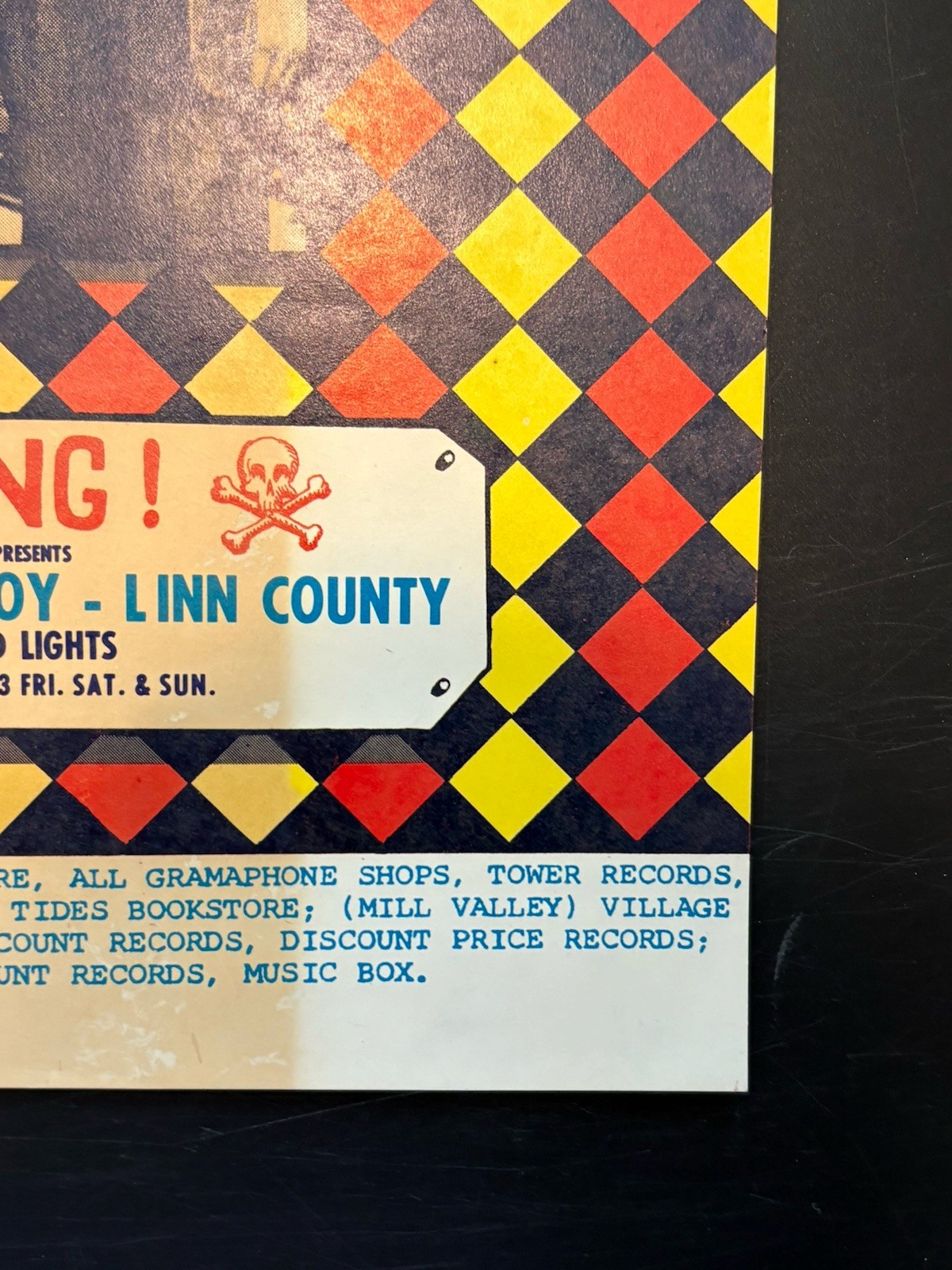 1969 AOR 2.30 Steve Miller Allmanjoy Avalon Ballroom Original Concert Poster