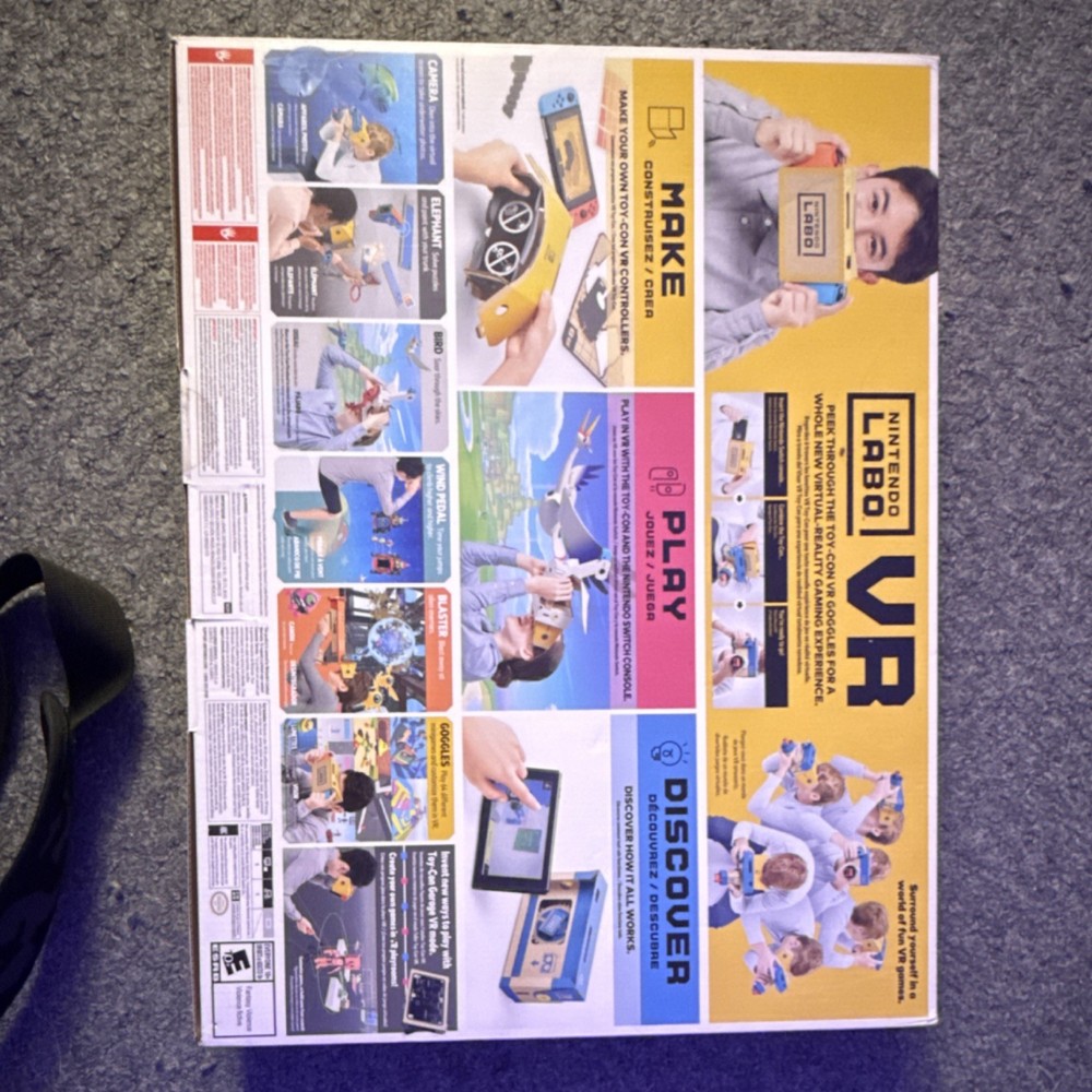 Nintendo Labo Toy-Con 04 VR Kit Bundle for Switch, SEALED/UNOPENED.