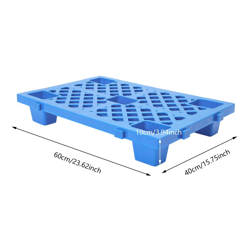 60x40x10cm 6Pcs Plastic Pallets Rectangular Pallets Interlocking Storage Pallets