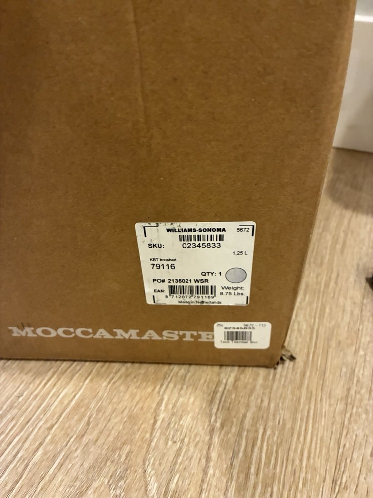 Technivorm Moccamaster KBT Coffee Maker Brushed Silver 79116 1.25 L OpenBox