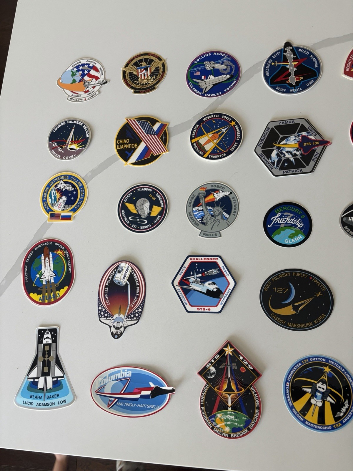 NASA And Other Space Shuttle Mission Patch Stickers