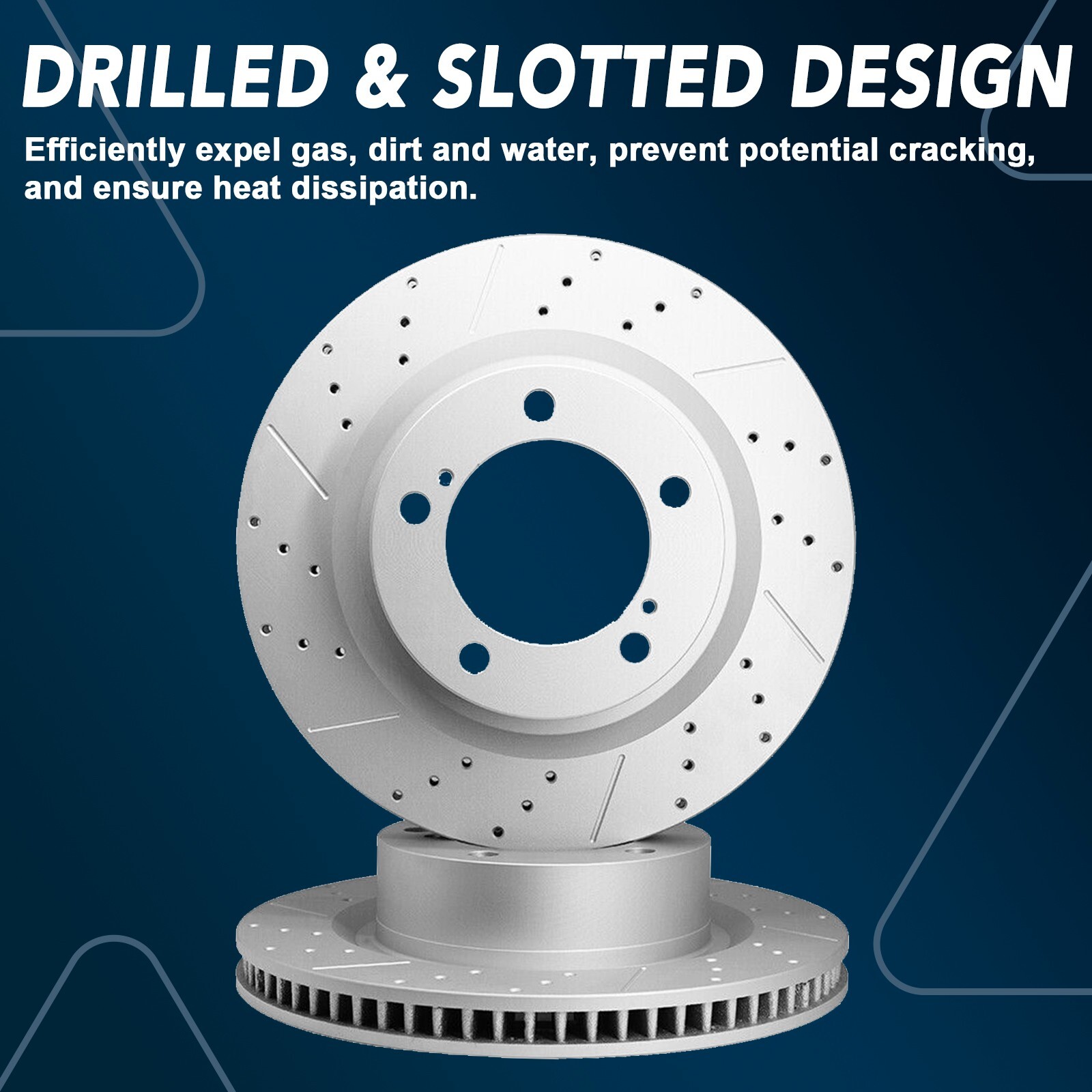 Front & Rear Drilled Disc Brakes Rotors for 2005-21 Chrysler 300 2006-20 Charger