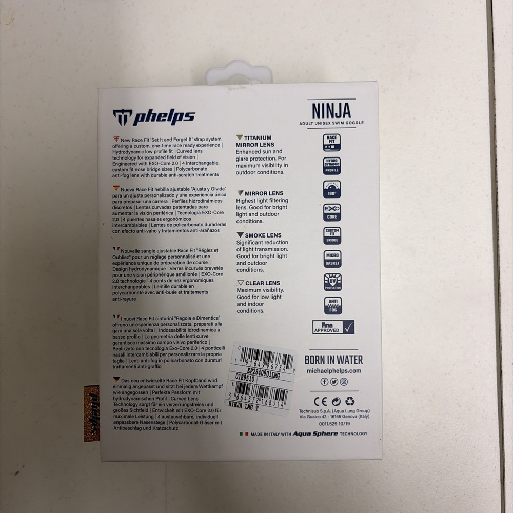 Phelps Ninja Swimming Goggles