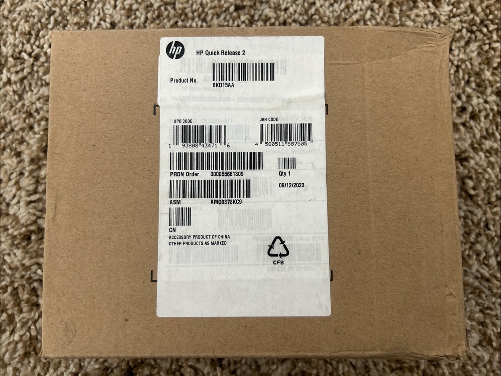 HP Quick Release 2 Mounting Kit 6KD15AA New Open Box