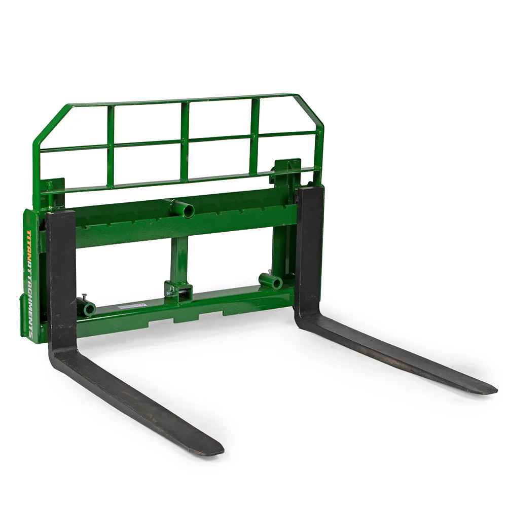 Titan Attachments Pro Series Hook and Pin Pallet Fork Frame, 36" Fork Blades