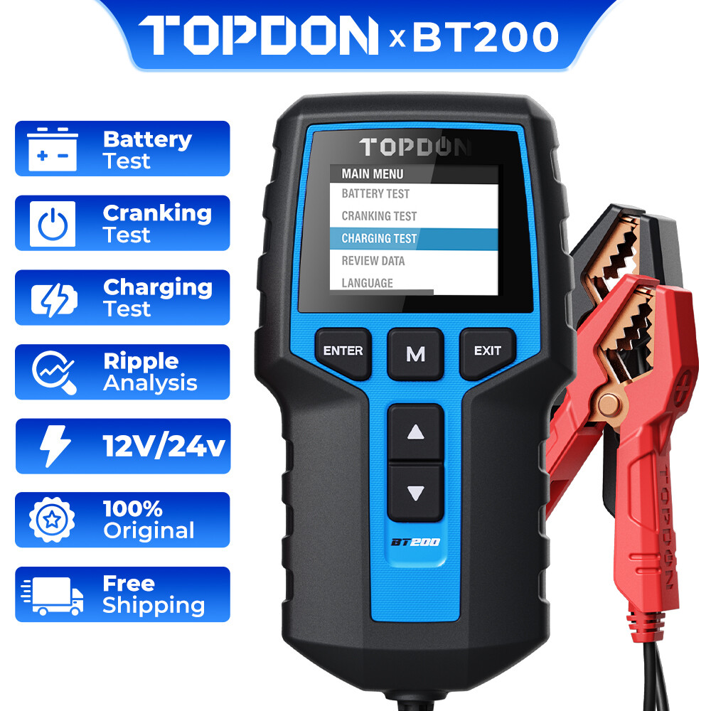 TOPDON BT200 TOPDON Battery Tester 12V Load Tester
