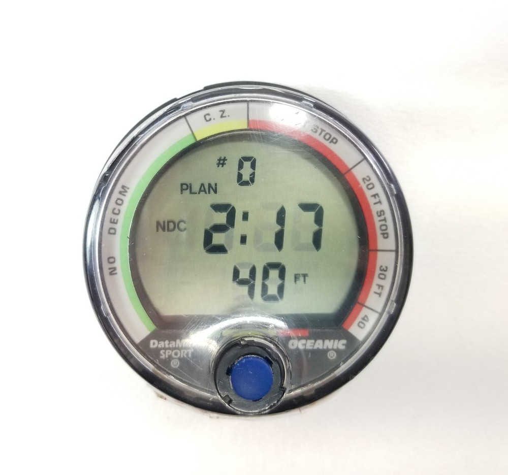Oceanic Datamax Sport Puck Scuba Dive Computer + Manual NICE!!! #5111