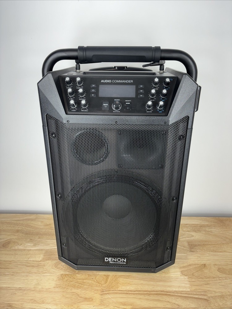 Denon Professional Audio Commander Mobile PA System With Transmitter + 2 Mic