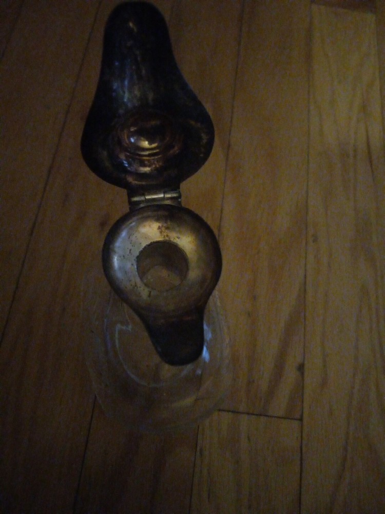 Cut Glass Silver Plate Pitcher , Carafe