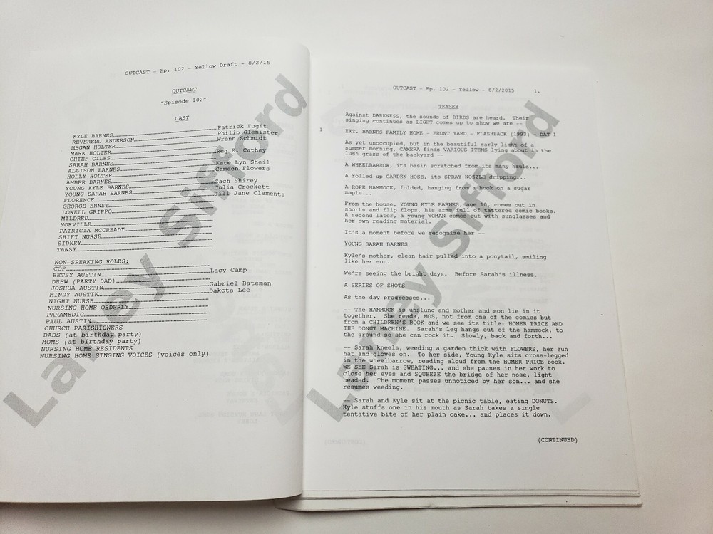 OUTCAST / Jeff Vlaming, 2015 Horror TV Script "(I Remember) When She Loved Me"