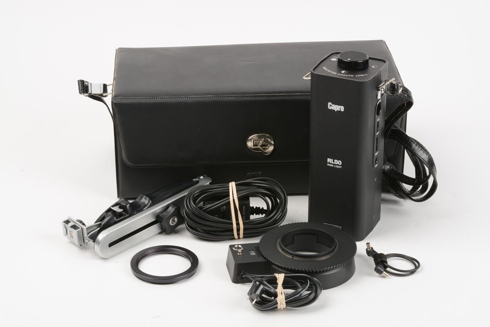 Capro RL80 Macro Ring Light, AC or C Battery Powered, 52mm or 62mm Mount++