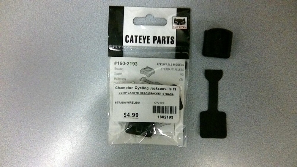 CATEYE COMPUTER HEAD BRACKET AND RUBBER PAD MOUNT