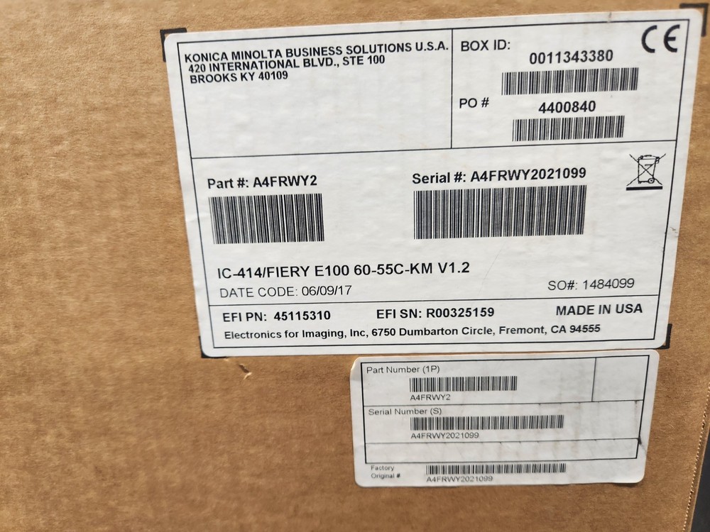 Konica A4FRWY2 Fiery Print Controller IC-414