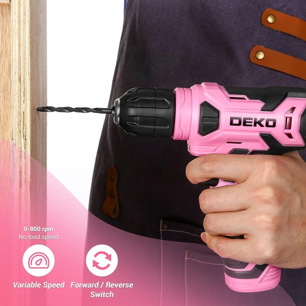 Efficient 8V Cordless Drill and Accessory Set - Perfect for Home Maintenance