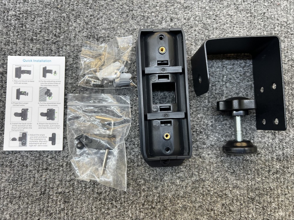 Video Doorbell Mount Only No-Drill Adjustable Mounting Bracket for Blink