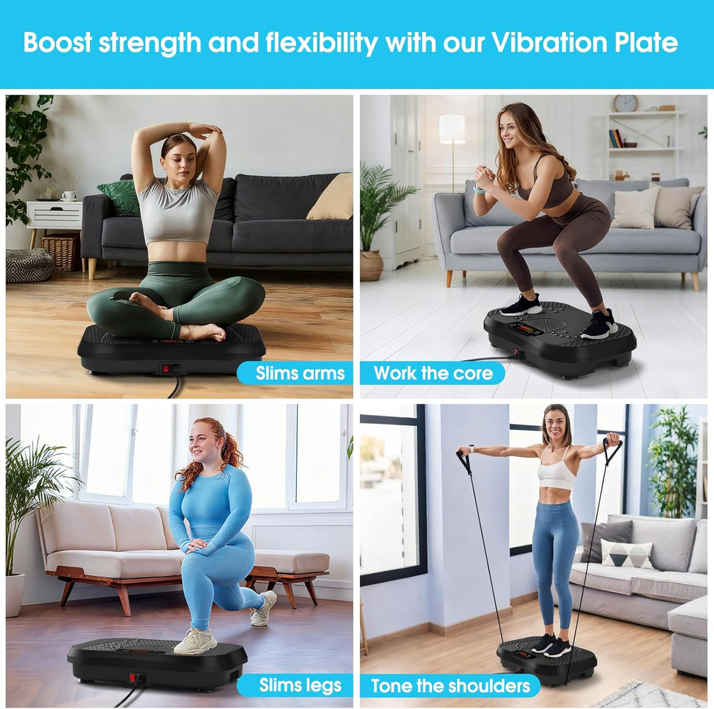 Vibration Plate Exercise Machine for Lymphatic Drainage,Power Vibrate Stand Shak
