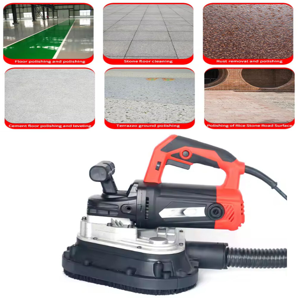 Concrete Grinder Industrial Floor Wall Polisher Edge Grinding Polishing Machine