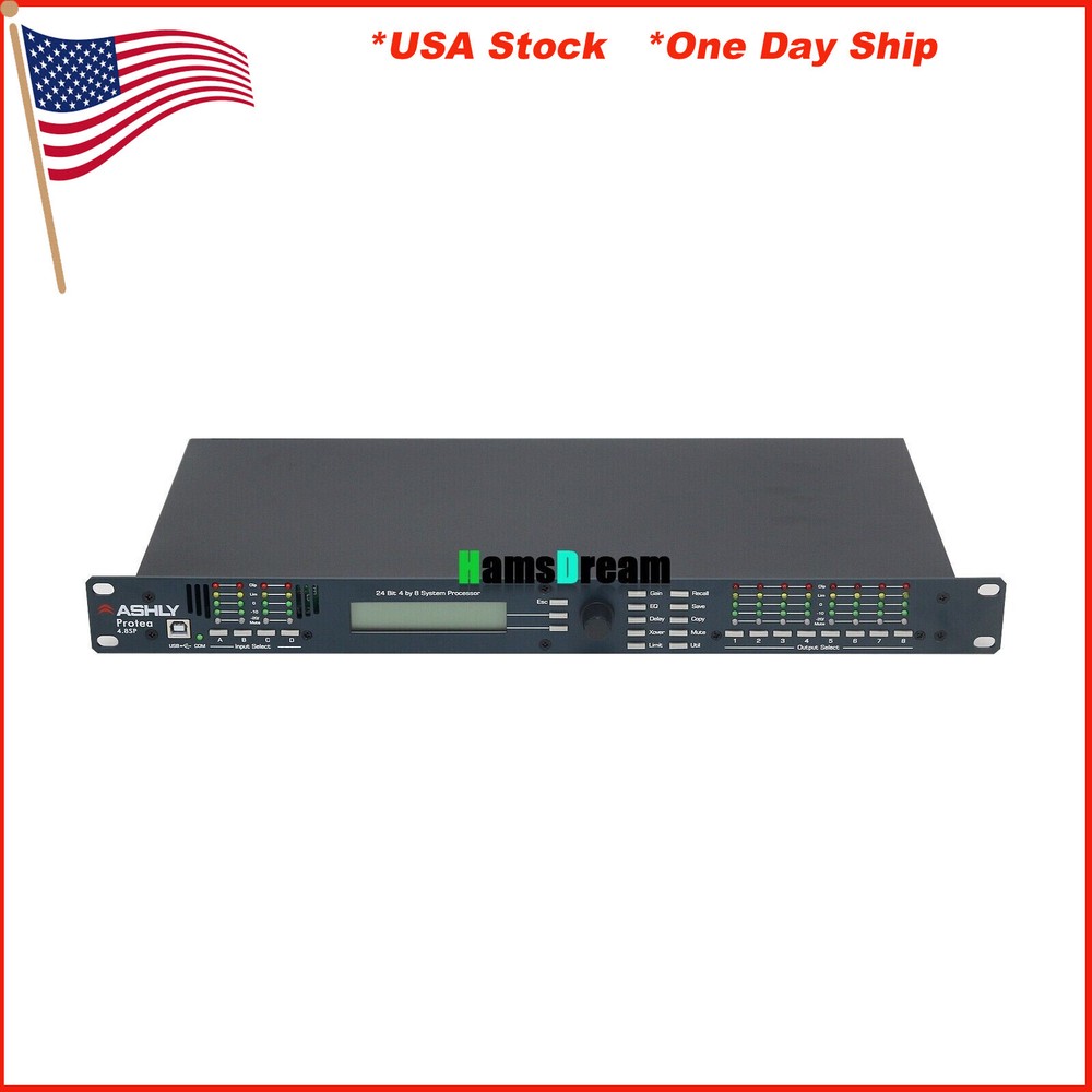 4.8SP 110V Digital DSP Audio Processor Original Software 4 Input 8 Output #USA