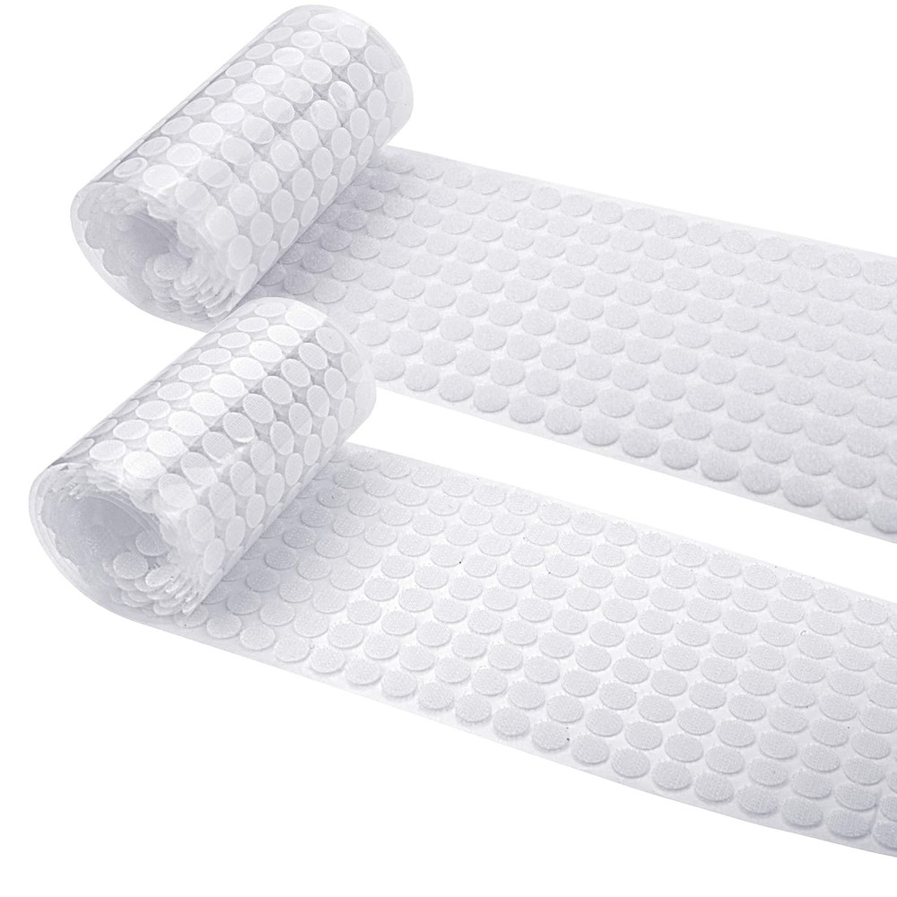1008Pcs Self Adhesive Dots,2/5" 10Mm Diameter Sticky Dots Back Dots Hook and Loo