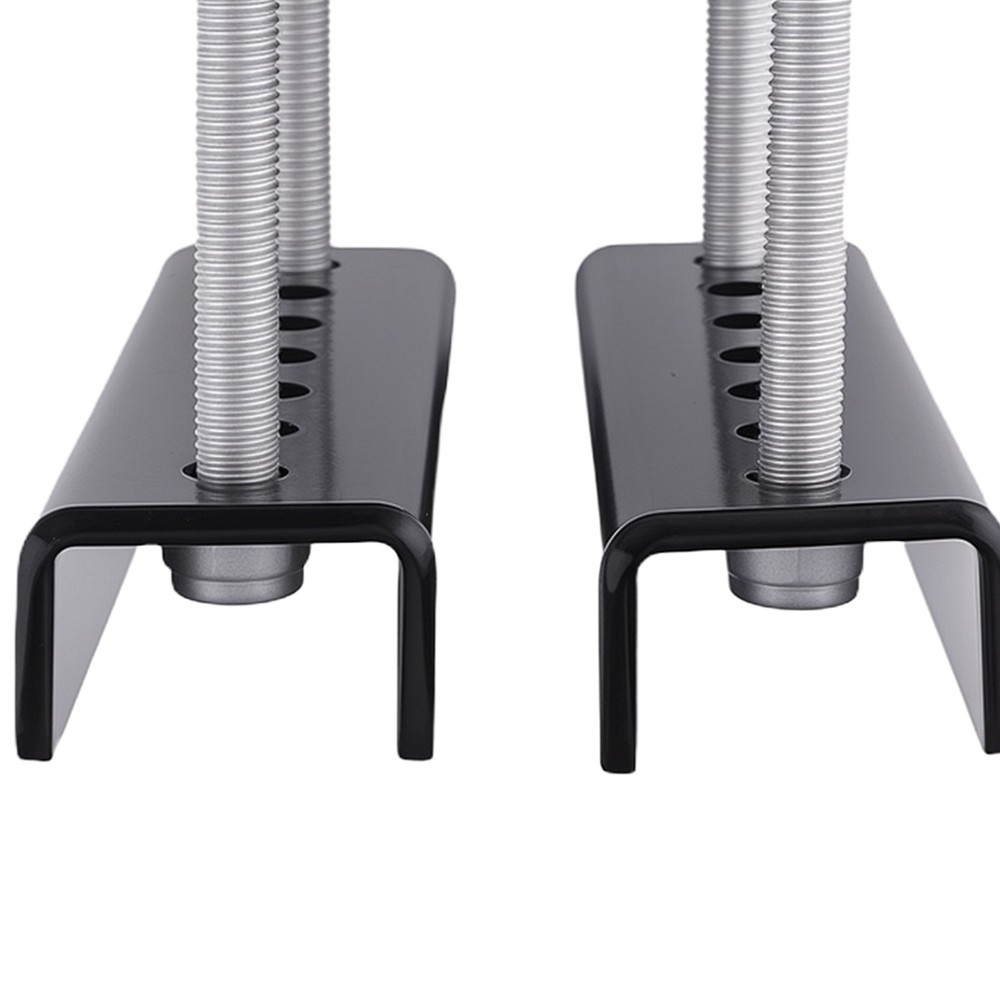 Trailer Jack Support Bracket Kit for A-Frame 3-Bolt Pattern Steel Black