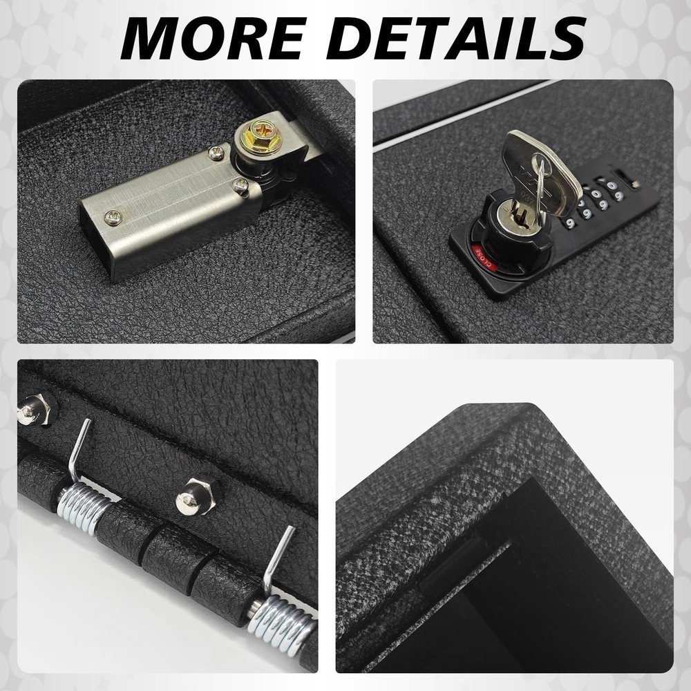 BestEvMod Center Console Safe Vault LockBox Compatible with Chevy Silverado E...