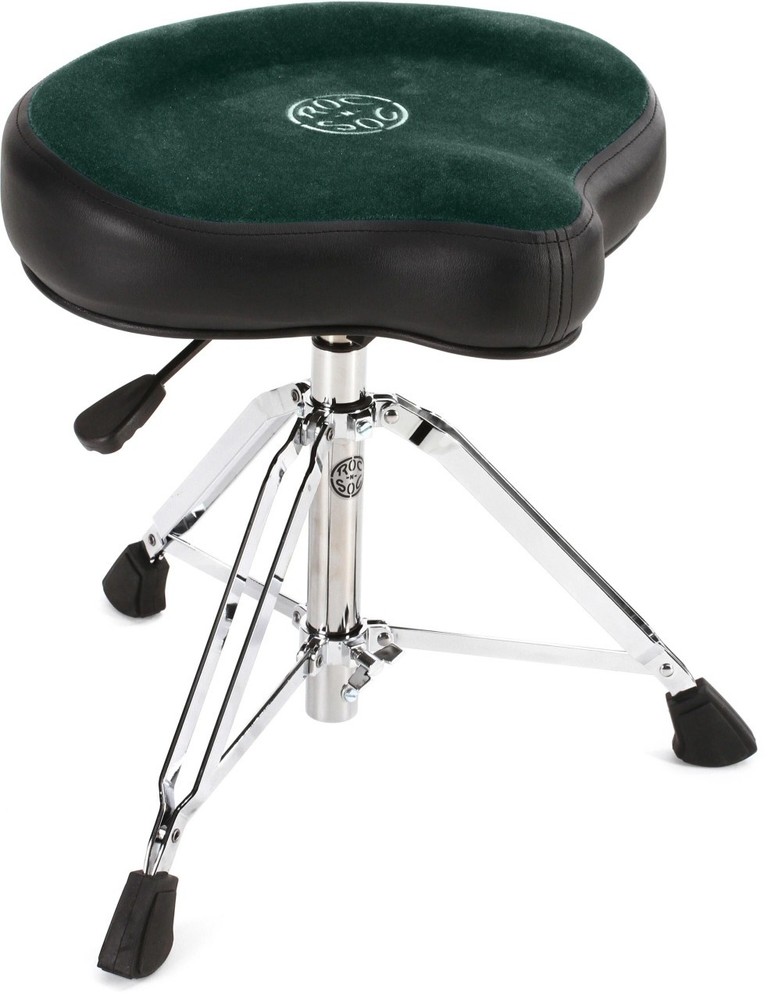 Rok-N-Soc Nitro Drum Throne with Saddle - Green