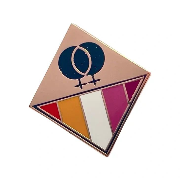 Lesbian Pride Enamel Pin by MG Pride