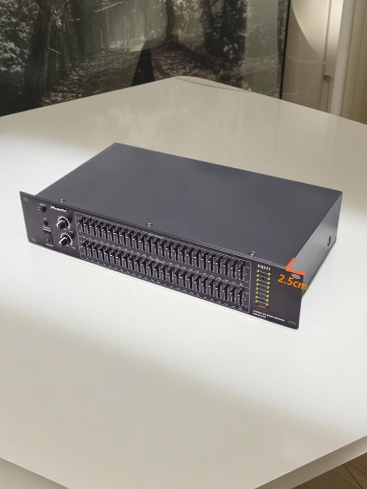 EQ231 Dual 25-Band Stereo EQ Graphic Equalizer Hifi Bluetooth Equalizer 220V