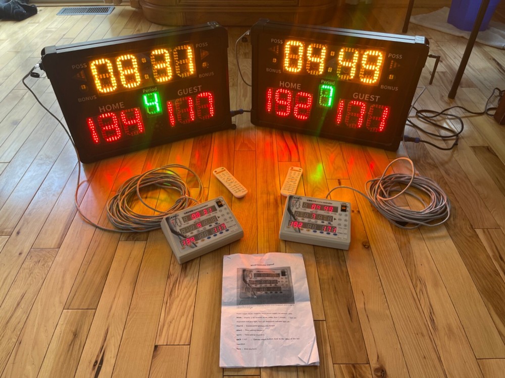 BASKETBALL Scoreboards (2) Multi Function/Control **SEE DESCRIPTION**