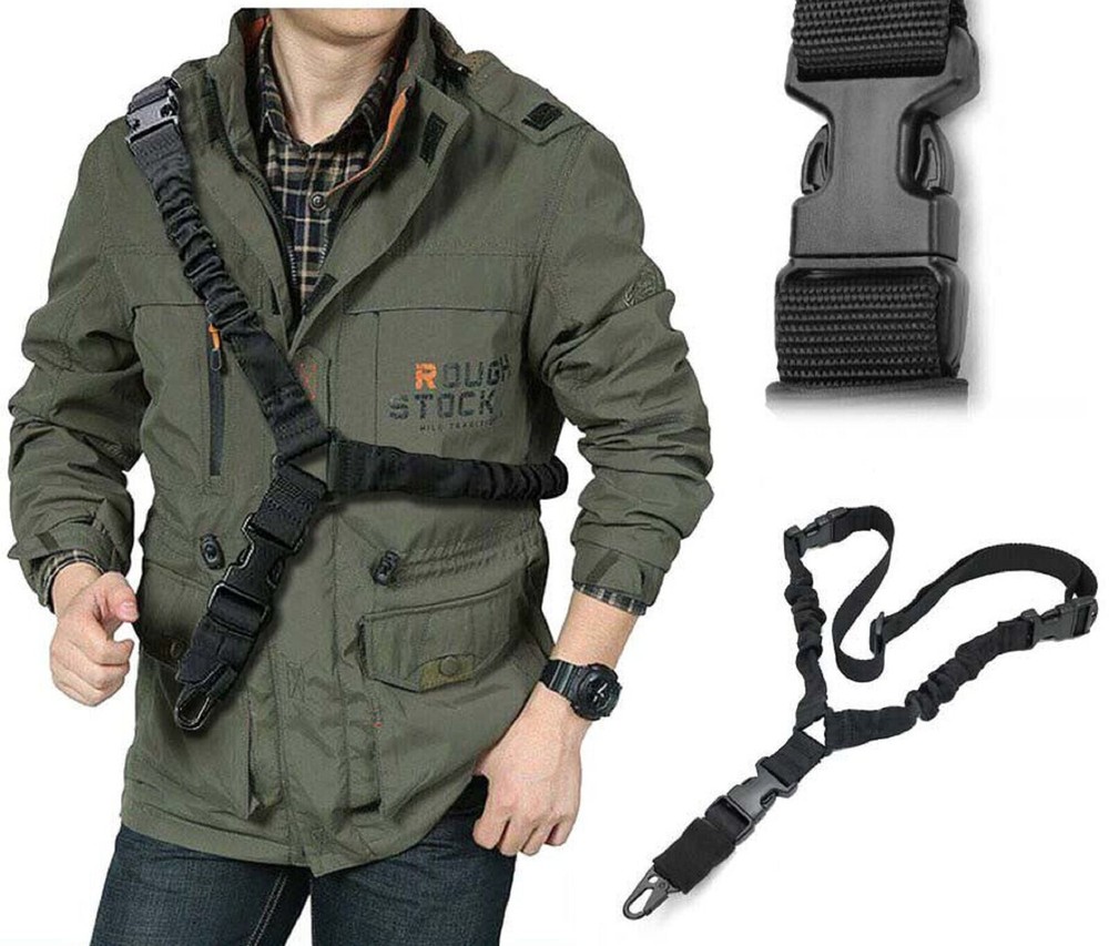 Tactical One Single Point Rifle Sling Gun Sling Strap with Quick Release Buckle