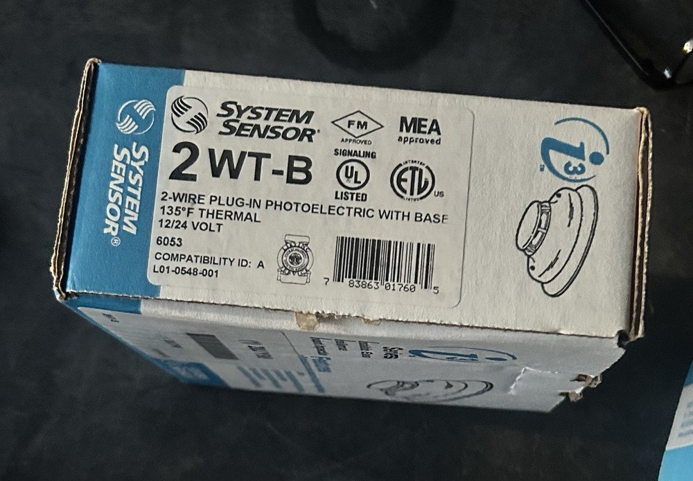 System Sensor 2WT-B Photoelectric Smoke Detector