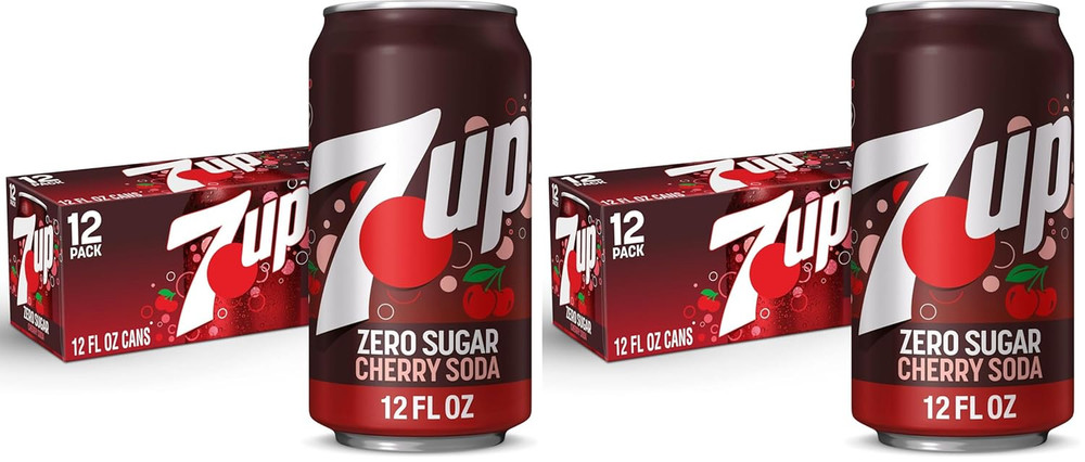 Cherry Zero Sugar Soda, 12 Fl Oz Cans, 12 Pack