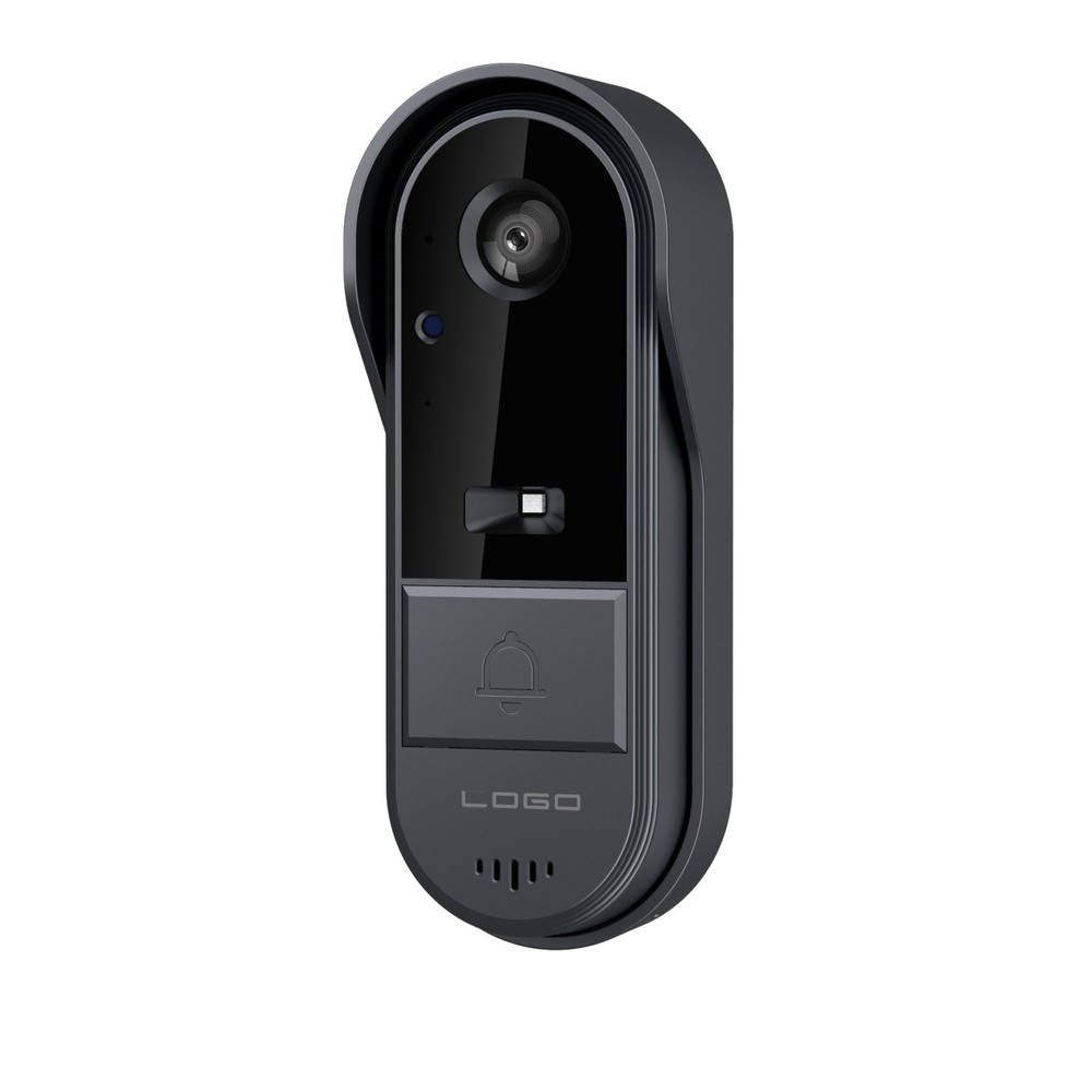 Black Wireless Security Smart WiFi Intercom Video Doorbell Video Camera Door