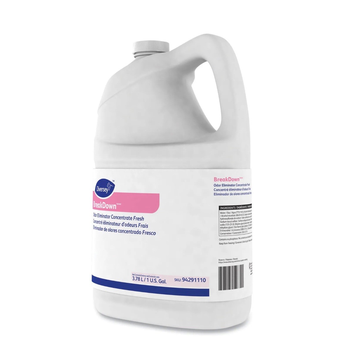 Diversey 1 Gallon Breakdown Odor Eliminator & Cleaner Fresh Scent