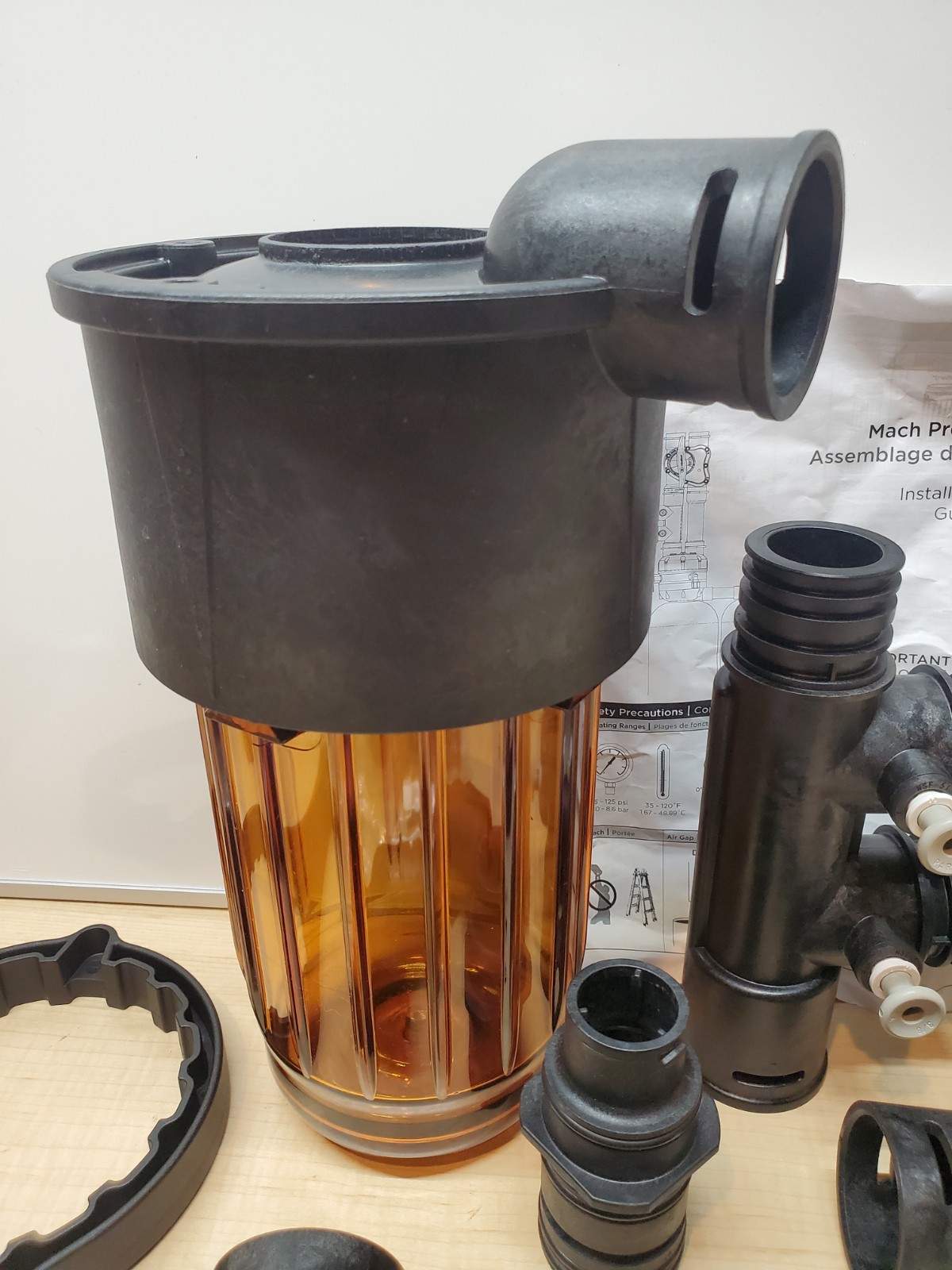 Kinetico MACH 10" Pre Filter Assembly Amber.