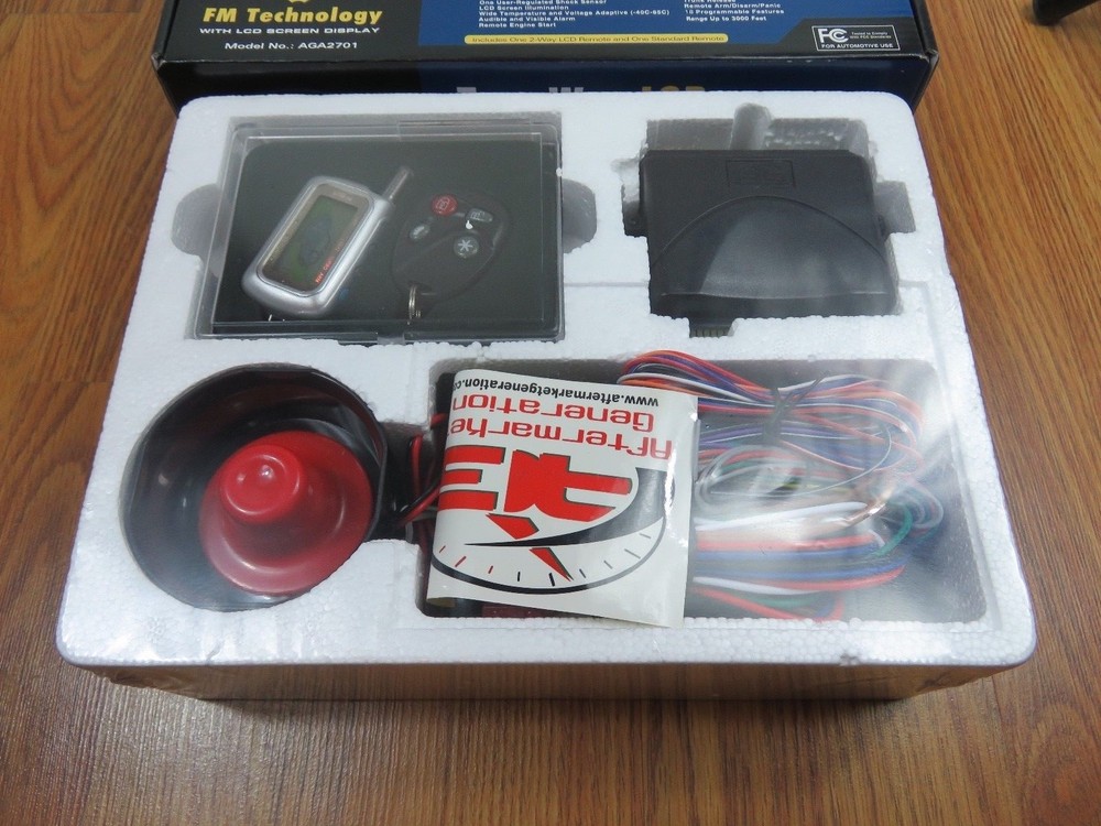 Two-way LCD Vehicle Security System--Includes two 2-way LCD Remotes